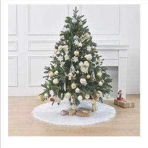 🆕️ 48" Christmas Tree Skirt Double Layers 